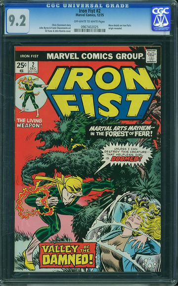 IRON FIST #2, CGC 9.2 NM-