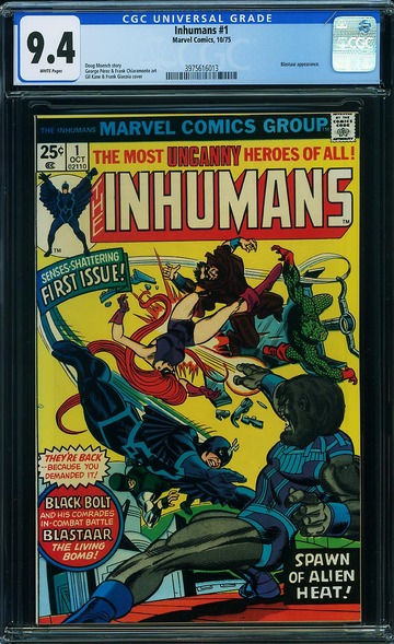 INHUMANS #1, CGC 9.4 NM