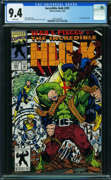 INCREDIBLE HULK #391, CGC 9.4 NM