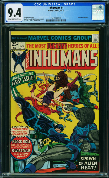 INHUMANS #1, CGC 9.4 NM