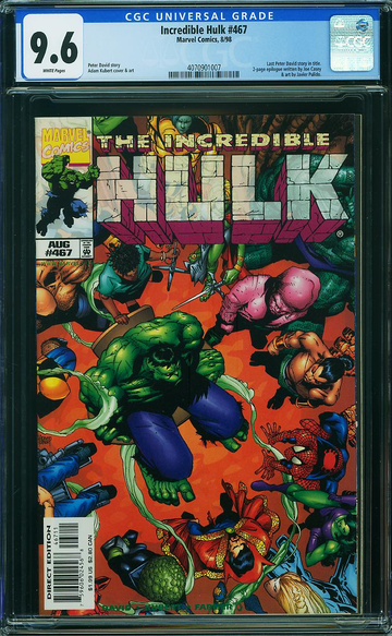 INCREDIBLE HULK #467, CGC 9.6 NM+