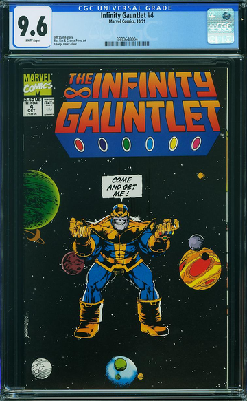 INFINITY GAUNTLET #4, CGC 9.6 NM+