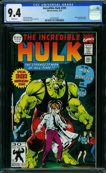 INCREDIBLE HULK #393, CGC 9.4 NM