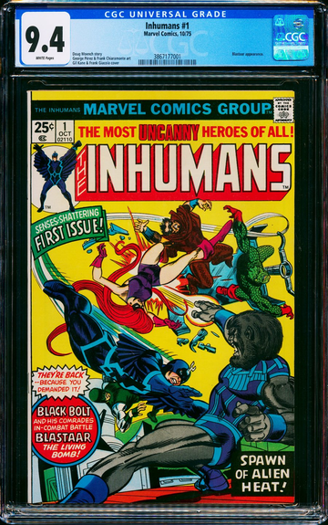 INHUMANS #1, CGC 9.4 NM