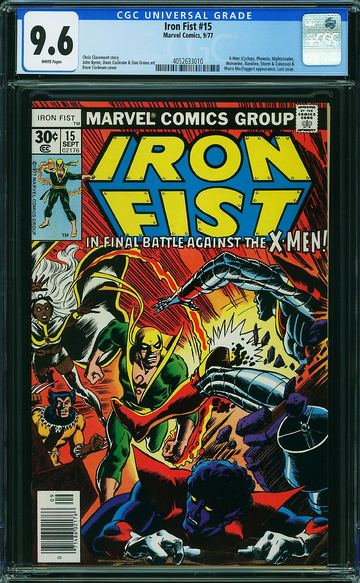 IRON FIST #15, CGC 9.6 NM+