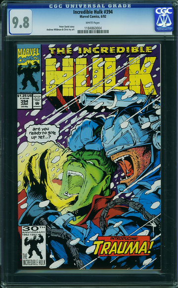 INCREDIBLE HULK #394, CGC 9.8 NM/MT