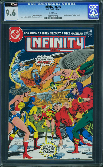 INFINITY INC. #5, CGC 9.6 NM+ -- CVA EXCEPTIONAL