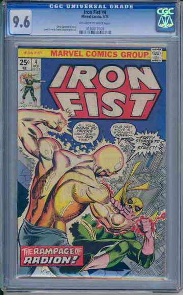 IRON FIST #4, CGC 9.6 NM+