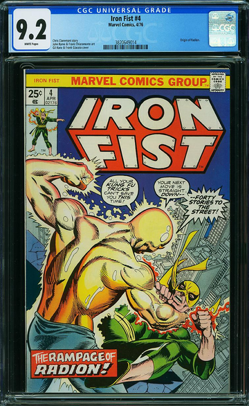 IRON FIST #4, CGC 9.2 NM-
