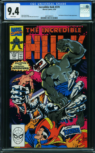 INCREDIBLE HULK #370, CGC 9.4 NM