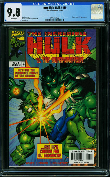 INCREDIBLE HULK #469, CGC 9.8 NM/MT -- HIGHEST GRADED!