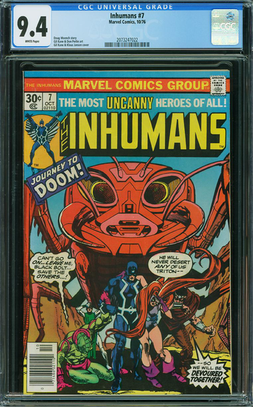 INHUMANS #7, CGC 9.4 NM