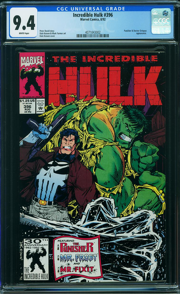 INCREDIBLE HULK #396, CGC 9.4 NM