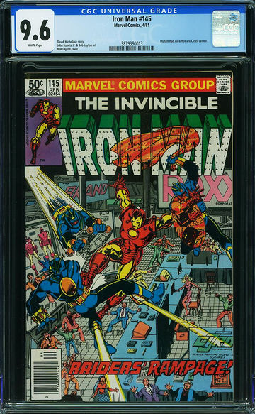 IRON MAN #145, CGC 9.6 NM+