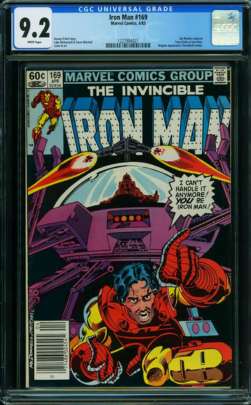 IRON MAN #169, CGC 9.2 NM-