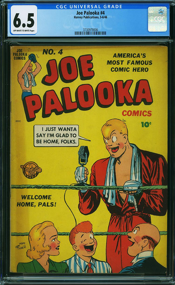 JOE PALOOKA #4, CGC 6.5 FN+
