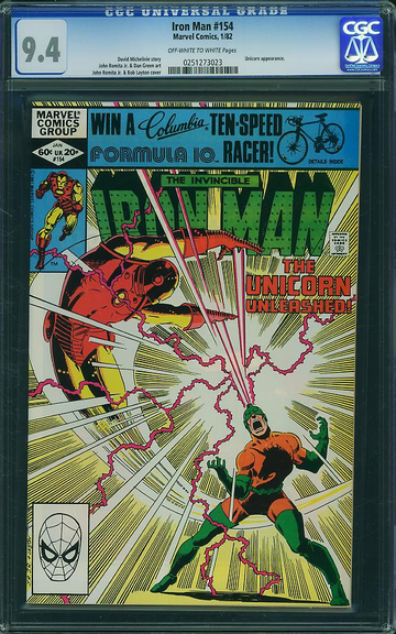IRON MAN #154, CGC 9.4 NM