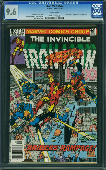 IRON MAN #145, CGC 9.6 NM+