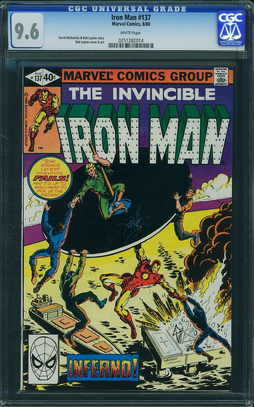IRON MAN #137, CGC 9.6 NM+