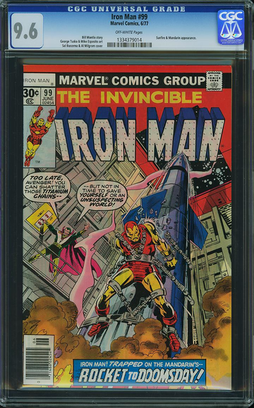 IRON MAN #99, CGC 9.6 NM+