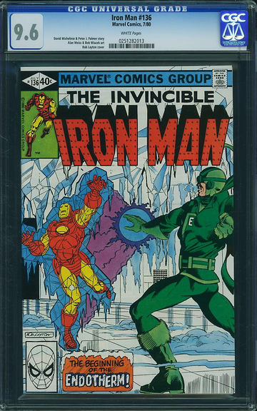 IRON MAN #136, CGC 9.6 NM+