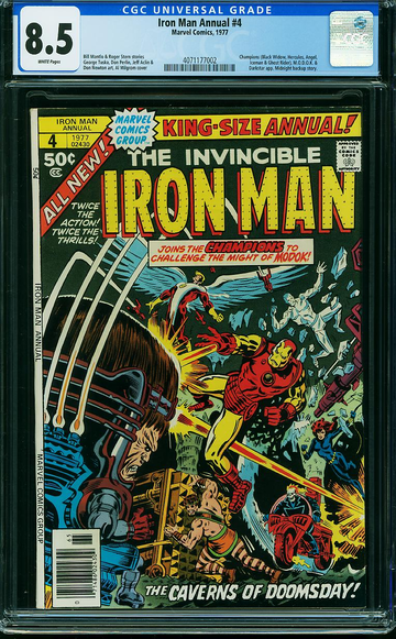 IRON MAN ANNUAL #4, CGC 8.5 VF+