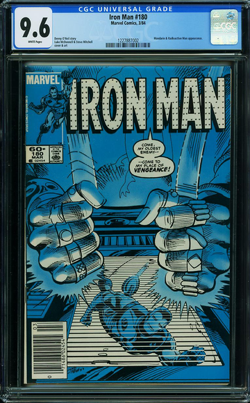 IRON MAN #180, CGC 9.6 NM+