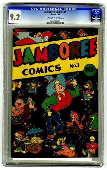 JAMBOREE COMICS #1, CGC 9.2 NM-