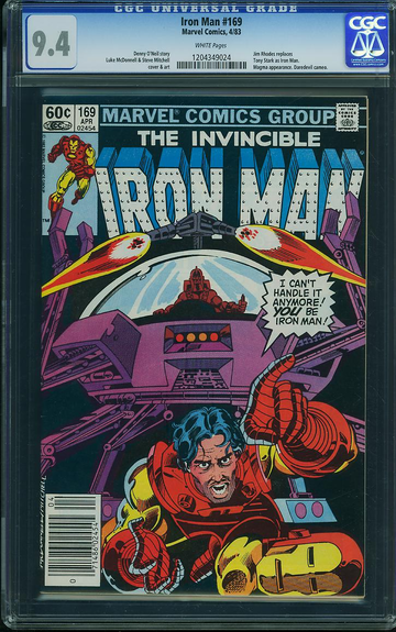 IRON MAN #169, CGC 9.4 NM