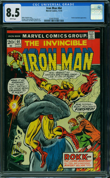IRON MAN #64, CGC 8.5 VF+