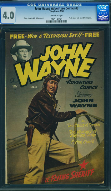 JOHN WAYNE ADVENTURE COMICS #3, CGC 4.0 VG