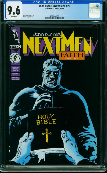 JOHN BYRNE'S NEXT MEN #20, CGC 9.6 NM+