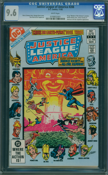 JUSTICE LEAGUE OF AMERICA #208, CGC 9.6 NM+