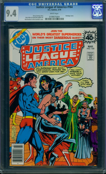 JUSTICE LEAGUE OF AMERICA #164, CGC 9.4 NM