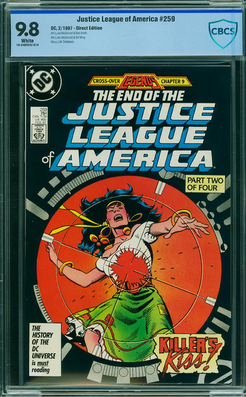 JUSTICE LEAGUE OF AMERICA #259, CBCS 9.8 NM/MT