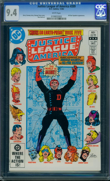 JUSTICE LEAGUE OF AMERICA #209, CGC 9.4 NM