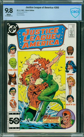JUSTICE LEAGUE OF AMERICA #242, CBCS 9.8 NM/MT