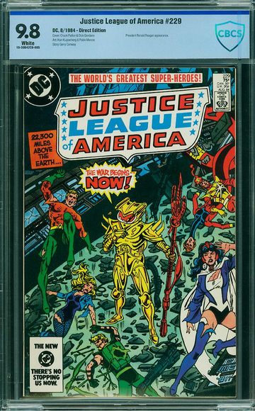 JUSTICE LEAGUE OF AMERICA #229, CBCS 9.8 NM/MT