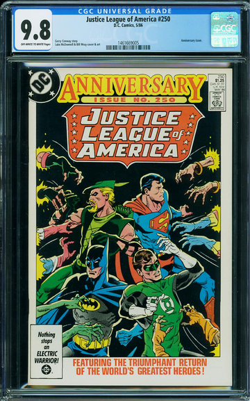 JUSTICE LEAGUE OF AMERICA #250, CGC 9.8 NM/MT