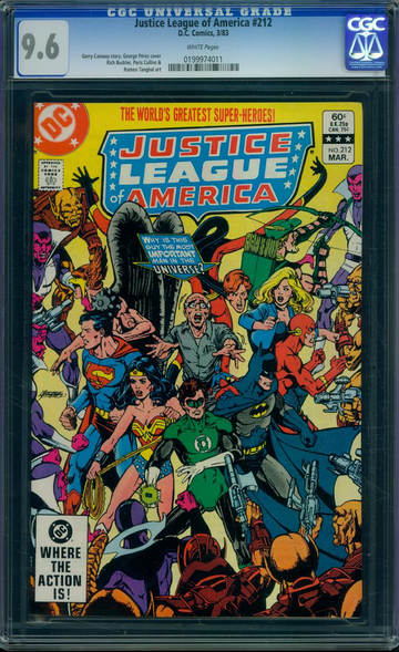 JUSTICE LEAGUE OF AMERICA #212, CGC 9.6 NM+