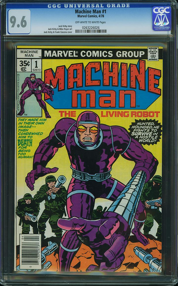MACHINE MAN #1, CGC 9.6 NM+
