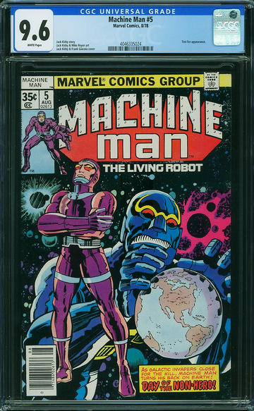 MACHINE MAN #5, CGC 9.6 NM+