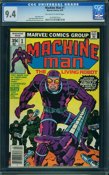 MACHINE MAN #1, CGC 9.4 NM