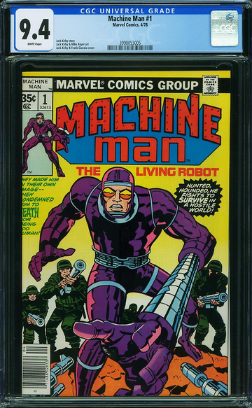 MACHINE MAN #1, CGC 9.4 NM