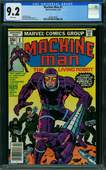 MACHINE MAN #1, CGC 9.2 NM-