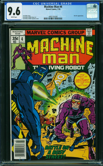 MACHINE MAN #4, CGC 9.6 NM+