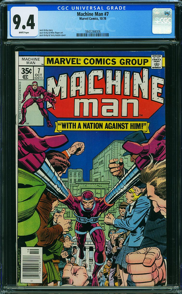 MACHINE MAN #7, CGC 9.4 NM