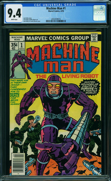 MACHINE MAN #1, CGC 9.4 NM