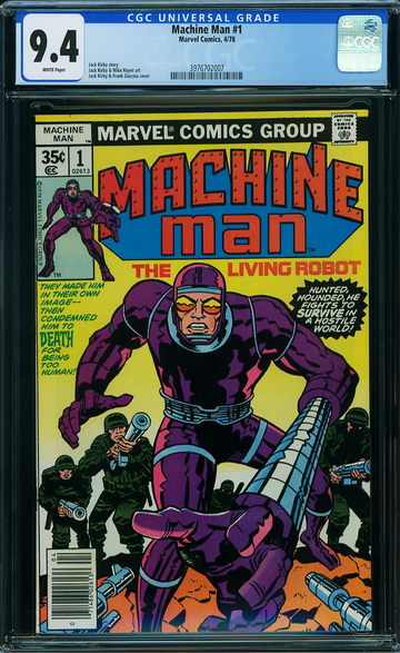 MACHINE MAN #1, CGC 9.4 NM