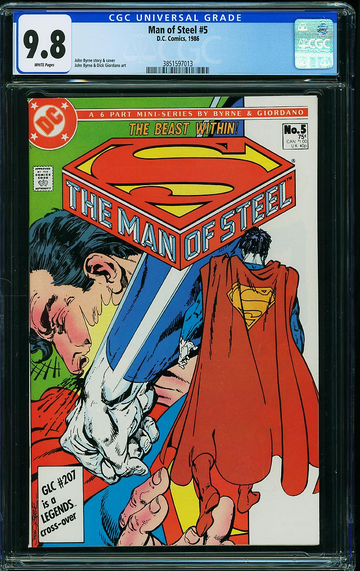 MAN OF STEEL, THE (1986) #5 DC CGC NM/M: 9.8